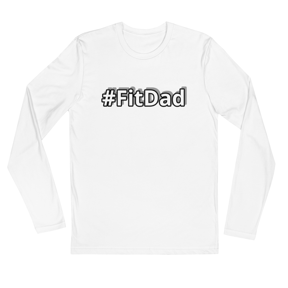 [#FitDad] [its all work!!]- Long Sleeve Fitted Crew