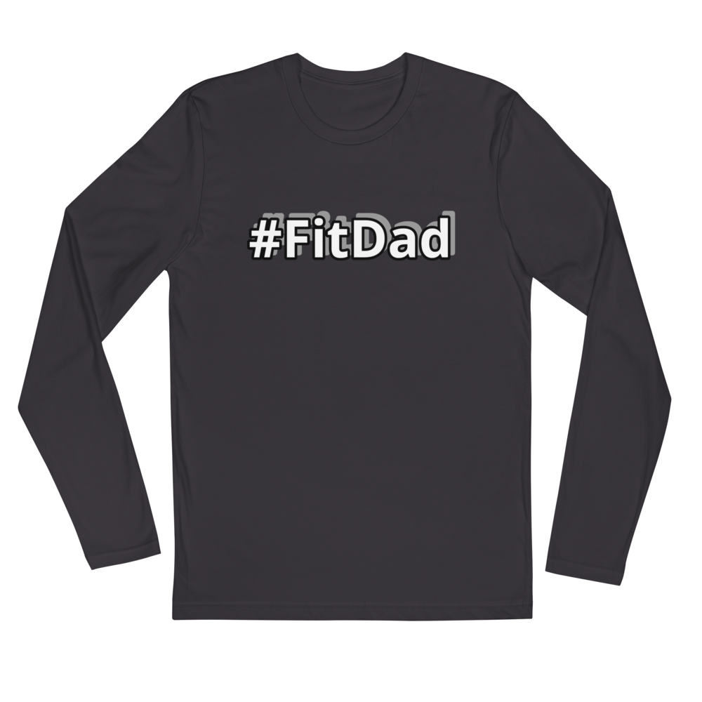 [#FitDad] [its all work!!]- Long Sleeve Fitted Crew